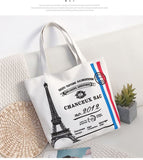 Paris UK Travel Tote Shopper Bags