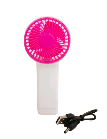 Portable Handheld Rechargeable Fan Cooler with Lights