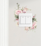Spa Salon Decal for Light Switch - Floral