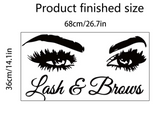 Spa Salon Decal Decor - Lash & Brows