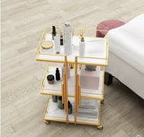 Gold Spa Service Utility Trolley 3 Tier