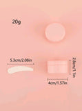 20ml Pink Plastic Cosmetic Jars 5s - MasksńMore