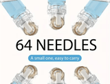 64-Pin Hydra Needle Dermaroller Serum Applicator Facial Derma Stamp Kit 0.25mm - MasksńMore