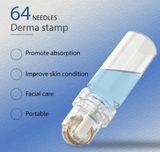 64-Pin Hydra Needle Dermaroller Serum Applicator Facial Derma Stamp Kit 0.25mm - MasksńMore
