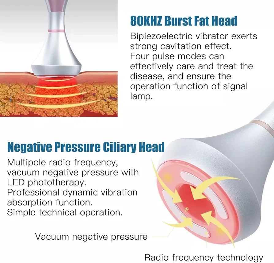 6 in 1 80K Cavitation VacuumRF Slimming Machine with EMSLaser