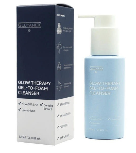 Glutanex Glow Therapy Glutathione Gel to Foam Cleanser | Salon