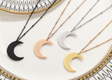 Ayatul Kursi Crescent Moon Necklace