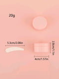 20g Pink Plastic Cosmetic Jars 5s