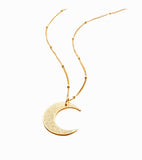 Ayatul Kursi Crescent Moon Necklace