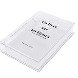 Acrylic Book Shaped Flower Vase - MasksńMore