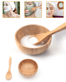 2pcs Bamboo Facial Mask Bowl Set