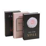 Decorative Display Books for Decor 3pcs