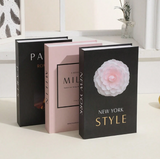 Decorative Display Books for Decor 3pcs