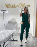 Esthetician Uniform Scrubs Jogger Uniform Set - MasksńMore