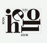 Spa Salon Wall Decal - Hello