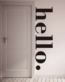 Spa Salon Wall Decal - Hello