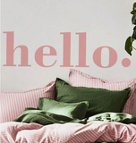 Spa Salon Wall Decal - Hello