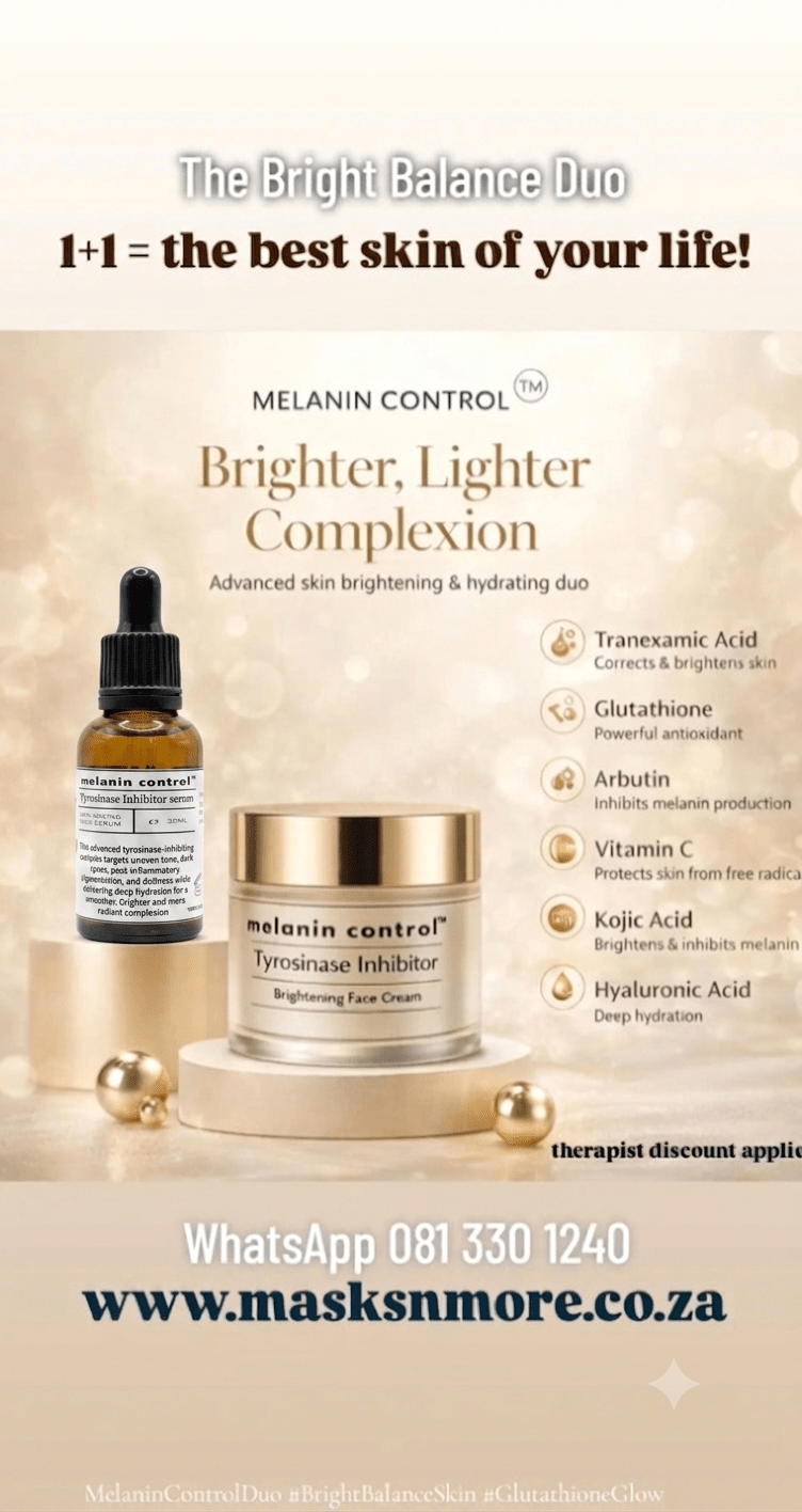 glutathione tyrosinase inhibition skin lightening Melanin Control Inhibitor Brightening Cream مكمل ترطيب البشرة