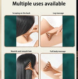 Natural Sandalwood Antler Massage 6 Claw Comb - MasksńMore