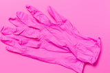 Pink Disposable Nitrile Gloves 100pc