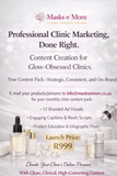 Professional Ad Creations Marketing Visuals for your Clinic - MasksńMore