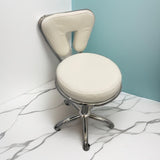 Professional Adjustable Spa Therapist Stool with Back Rest - MasksńMore