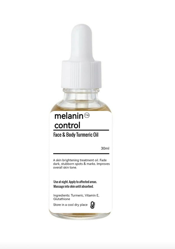Melanin Control Face & Body Skin Lightening Turmeric Oil