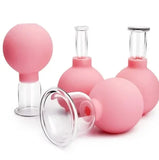 Glass Cupping Facial and Body Massage Therapy Set - 4pcs