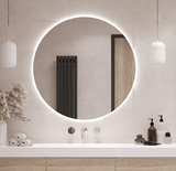 Round Backlit Salon Decor Mirror with Lights 1200 mm - MasksńMore