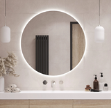 Round Backlit Salon Decor Mirror with Lights 1200 mm