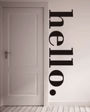 Spa Salon Wall Decal - Hello - MasksńMore