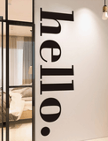 Spa Salon Wall Decal - Hello - MasksńMore