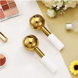 Stainless Steel Ice Globes Gold 2pcs - MasksńMore