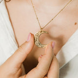 With difficulty, comes ease - Quraan Aayah Necklace - MasksńMore