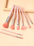 Pink Make Up Brush Set 8pcs