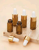 3ml Amber Dropper Bottles - MasksńMore