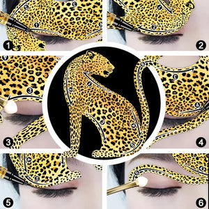 Cat Leopard Eyeliner Stencil - Masks n More 