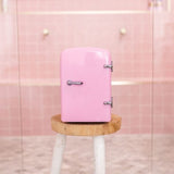 Mini Cosmetic Fridge Retro Pink for Serums and Masks - Masks n More 