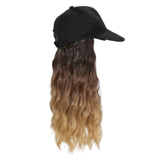 Synthetic Baseball Cap Wig Extension