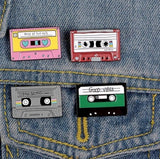 Novelty Retro Scrub Pin Enamel Brooch Assorted