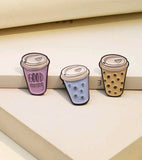 Novelty Retro Scrub Pin Enamel Brooch Assorted