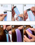 Synthetic Curly Extension Clip in Pieces