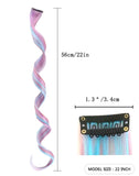 Synthetic Curly Extension Clip in Pieces