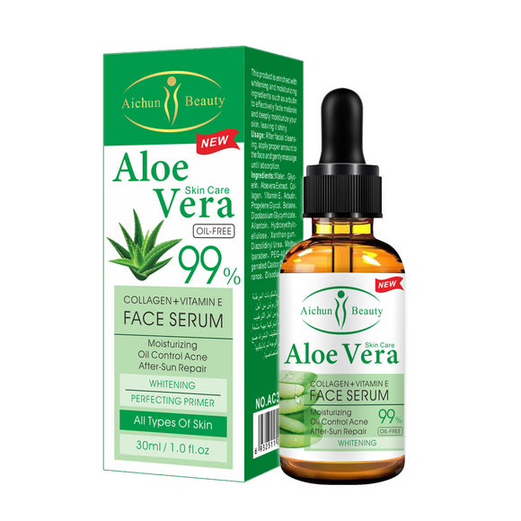 Aloe Vera Collagen + Vitamin E Face Serum - 30ml - Masks n More 