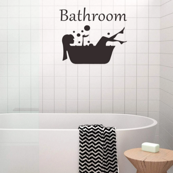 Spa Salon Decal - Bathroom