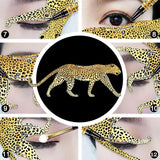 Cat Leopard Eyeliner Stencil - MasksńMore