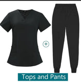 Esthetician Uniform Scrubs Jogger Uniform Set - MasksńMore