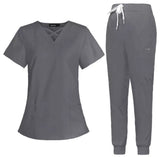 Esthetician Uniform Scrubs Jogger Uniform Set - MasksńMore