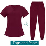 Esthetician Uniform Scrubs Jogger Uniform Set - MasksńMore