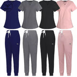 Esthetician Uniform Scrubs Jogger Uniform Set - MasksńMore